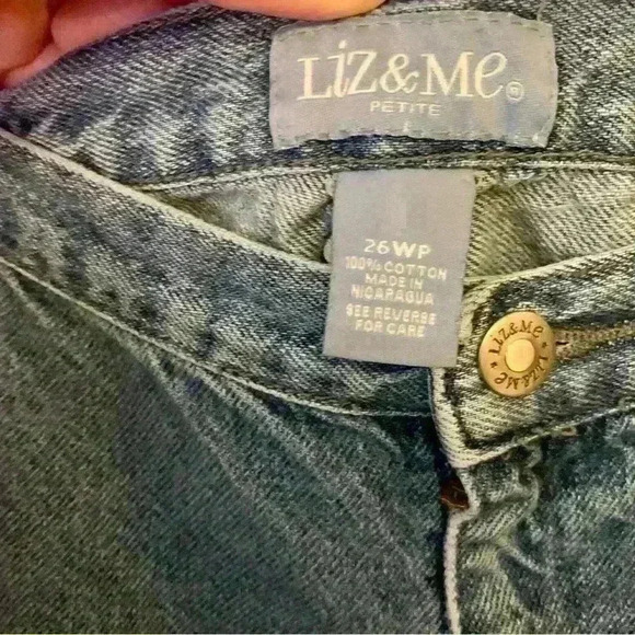 Plus Size Liz & Me Petite Jeans Size 26W - Picture 3 of 3